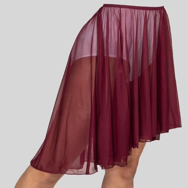 BODY WRAPPERS HI-LOW PULL-ON SKIRT - ADULT #989