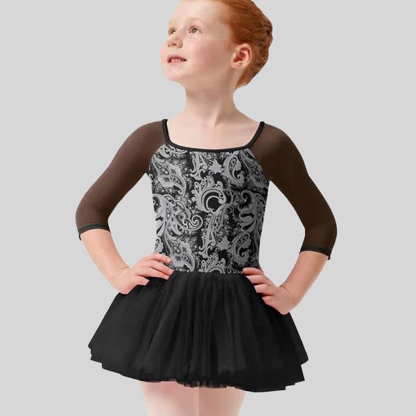 MIRELLA PAISLEY 3/4 SLEEVE TUTU DRESS - CHILD #M120C