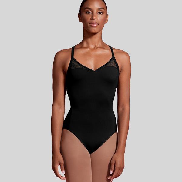 MIRELLA SEVILLE SPLICED MESH LEOTARD ADULT #M2177LM โ Mirena's