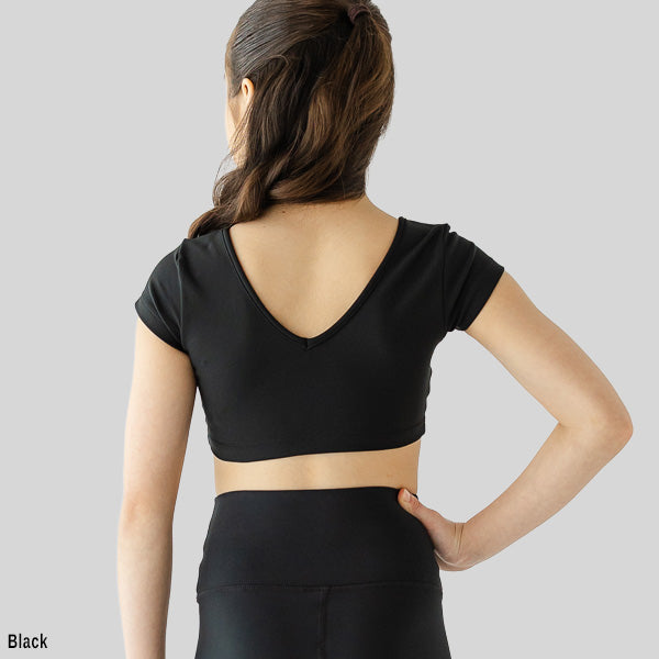 YALIVTA JOSI CROP FITTED TOP - CHILD #YAL109K