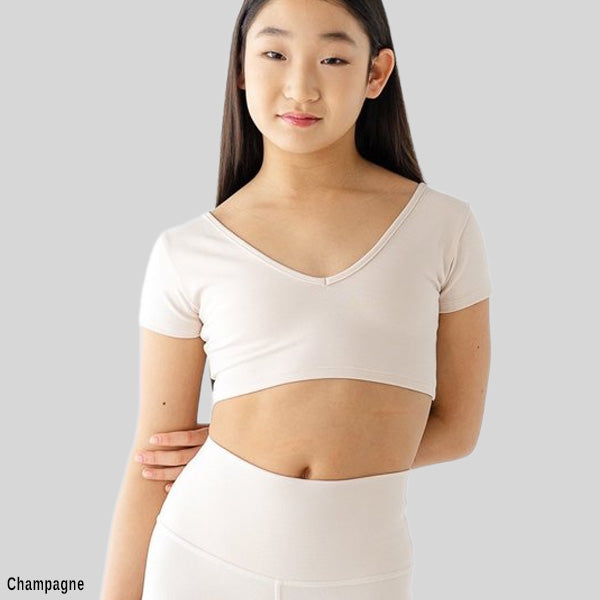 YALIVTA JOSI CROP FITTED TOP - CHILD #YAL109K