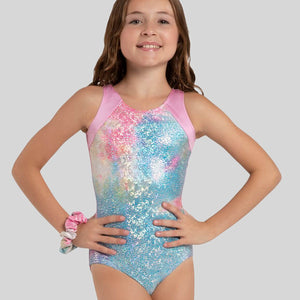 CAPEZIO UNICORN DISCO SHINE BRIGHT GYMNASTIC LEOTARD - CHILD #12300C