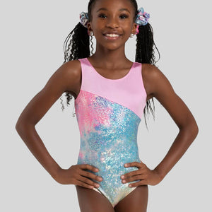 CAPEZIO UNICORN DISCO GLIMMER GYMNASTIC LEOTARD - CHILD #12302C