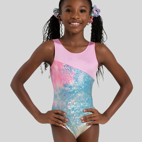CAPEZIO UNICORN DISCO GLIMMER GYMNASTIC LEOTARD - CHILD #12302C