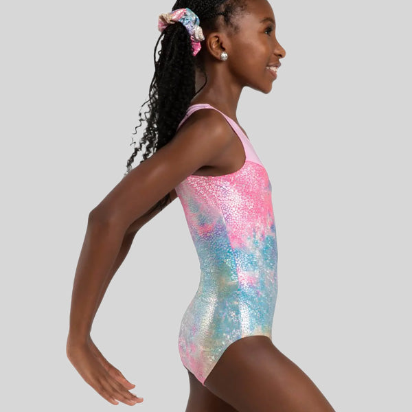 CAPEZIO UNICORN DISCO GLIMMER GYMNASTIC LEOTARD - CHILD #12302C