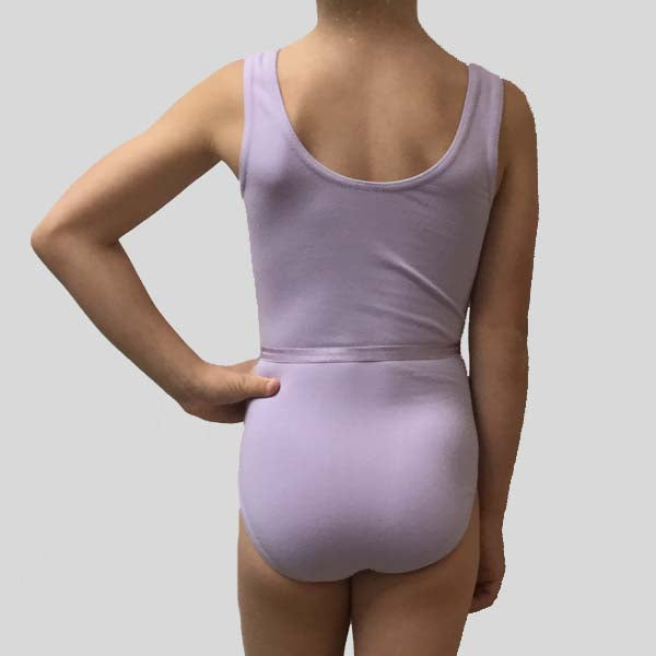 MONDOR PINCH FRONT TANK LEOTARD, LILAC - CHILD #1633
