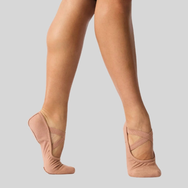 CAPEZIO HANAMI LIGHT SUNTAN BALLET SLIPPER - CHILD #2037C