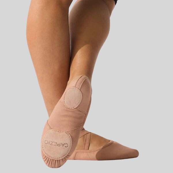 CAPEZIO HANAMI LIGHT SUNTAN BALLET SLIPPER - CHILD #2037C