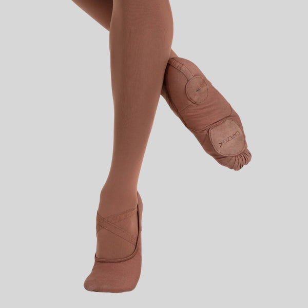 CAPEZIO HANAMI MOCHA BALLET SLIPPER - ADULT #2037W