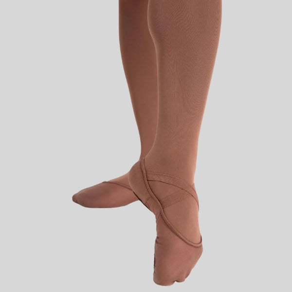 CAPEZIO HANAMI MOCHA BALLET SLIPPER - ADULT #2037W