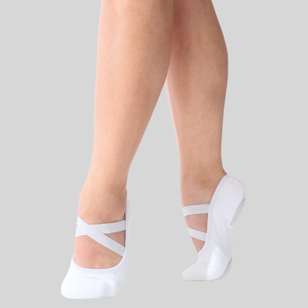 CAPEZIO HANAMI WHITE BALLET SLIPPER - ADULT #2037W