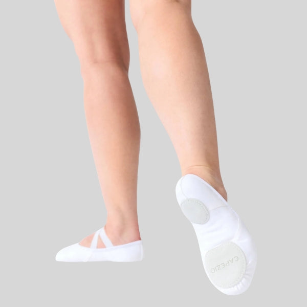 CAPEZIO HANAMI WHITE BALLET SLIPPER - ADULT #2037W