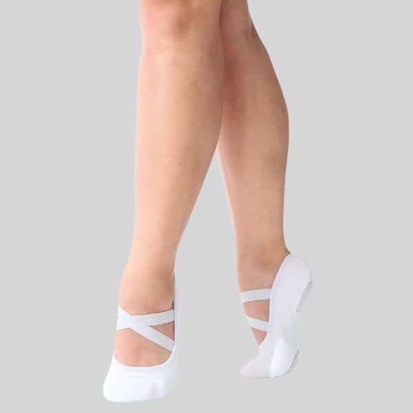 CAPEZIO HANAMI WHITE BALLET SLIPPER - ADULT #2037W