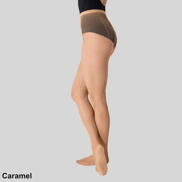 CAPEZIO PROFESSIONAL FISHNET TIGHT WITH SEAMS - ADULT #3400
