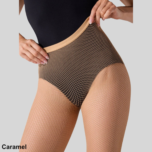 CAPEZIO PROFESSIONAL FISHNET TIGHT WITH SEAMS - ADULT #3400