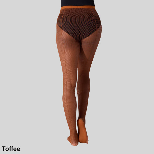 CAPEZIO PROFESSIONAL FISHNET TIGHT WITH SEAMS - ADULT #3400