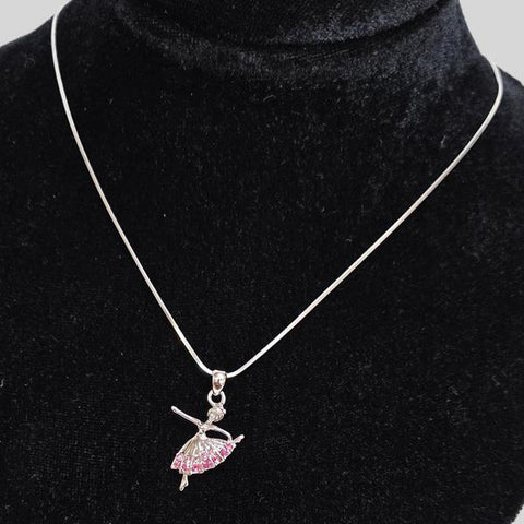 YUNIE BALLERINA PENDANT NECKLACE - #N045451E
