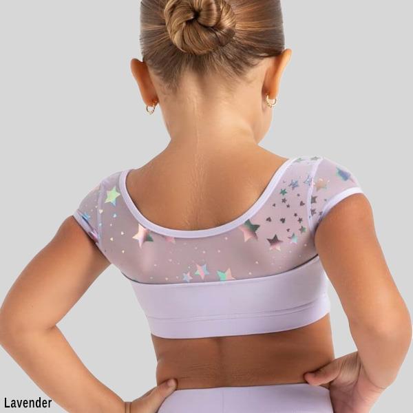 CAPEZIO STAR STRUCK COSMIC CROP TOP - CHILD #12108C