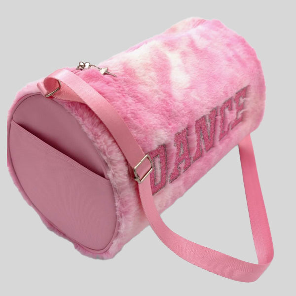 CAPEZIO FAUX FUR DANCE BARREL BAG - #B286