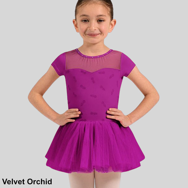 BLOCH OPULENCE FLORAL PRINT CAP SLEEVE TUTU DRESS - CHILD #CL20012