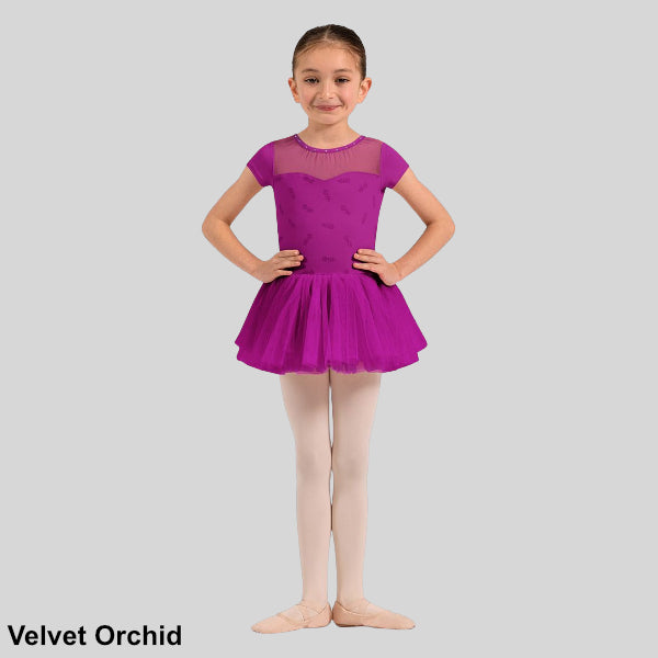 BLOCH OPULENCE FLORAL PRINT CAP SLEEVE TUTU DRESS - CHILD #CL20012