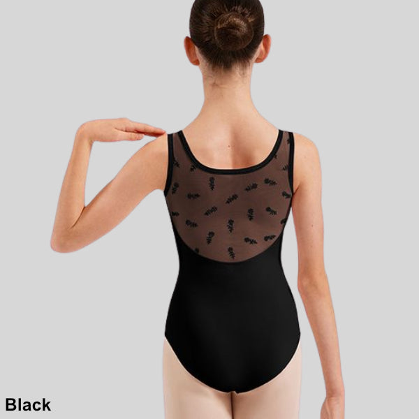 BLOCH OPULENCE FLORAL FLOCK PRINT TANK LEOTARD - CHILD #CL50015
