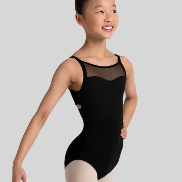 BLOCH JAZZ FLORAL CROSS BACK CAMISOLE LEOTARD - CHILD #CL70004