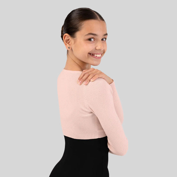 BLOCH STARLING KNIT WRAP TOP - CHILD #CZ30019