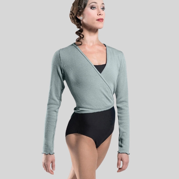 WEAR MOI MENUET KNITTED WRAP SWEATER