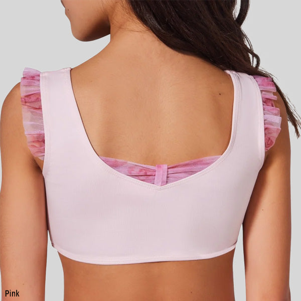 CAPEZIO COMING UP ROSES ROSY BRA TOP - CHILD #F12436C