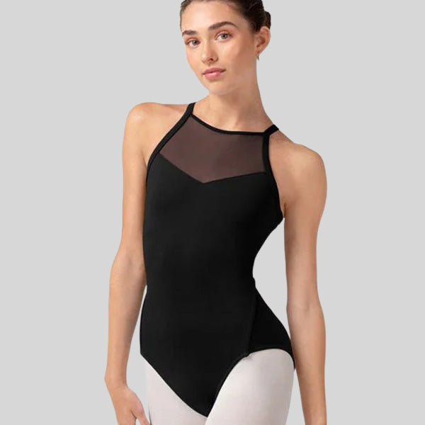 BLOCH IRIS FLORAL HALTERNECK LEOTARD - ADULT #L40002
