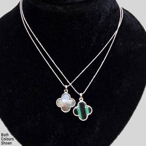 YUNIE SHAMROCK PENDANT NECKLACE - #N095582E