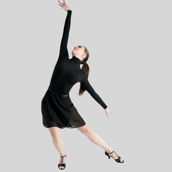 CAPEZIO GEORGETTE LONG WRAP SKIRT - ADULT #N276