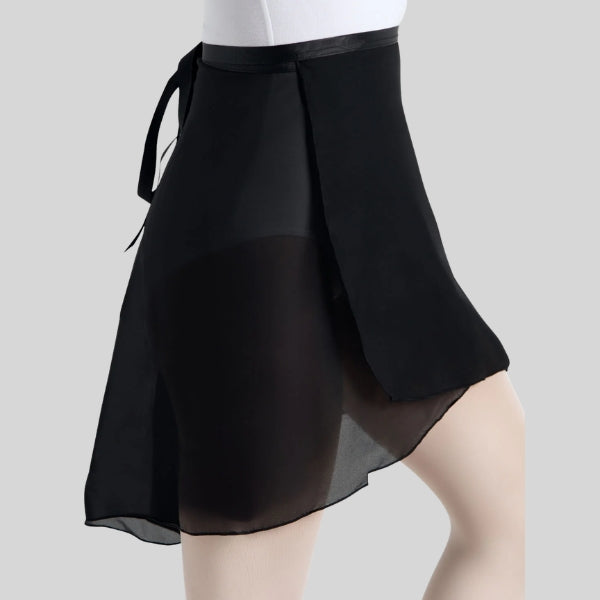 CAPEZIO GEORGETTE LONG WRAP SKIRT - ADULT #N276