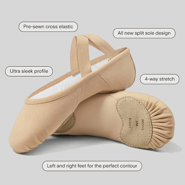 BLOCH ELATION CANVAS BALLET SLIPPER - ADULT #S0217L