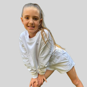 YALIVTA SMILEY FLEECE SHORTS - CHILD