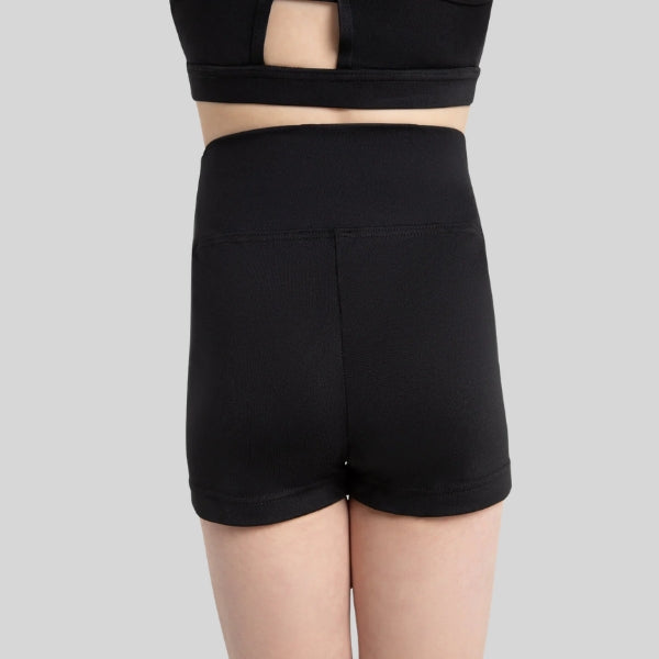 CAPEZIO HIGH WAISTED SHORTS - CHILD #TB131C