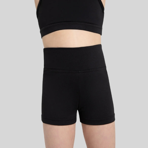CAPEZIO HIGH WAISTED SHORTS - CHILD #TB131C