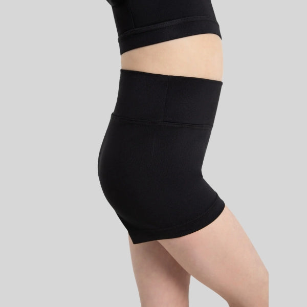 CAPEZIO HIGH WAISTED SHORTS - CHILD #TB131C
