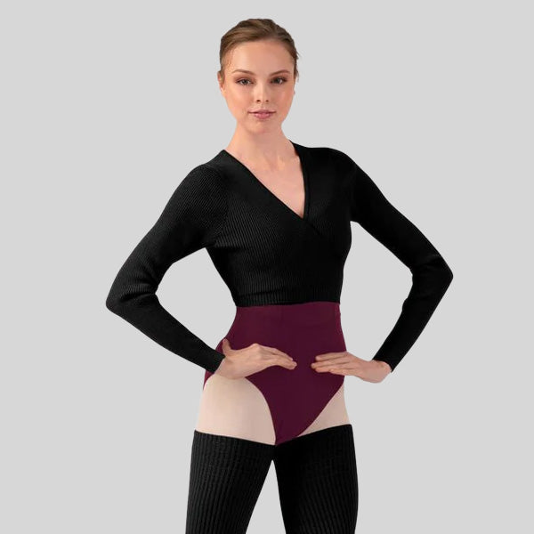 BLOCH CELESTE KNIT WRAP TOP - ADULT  #Z30018