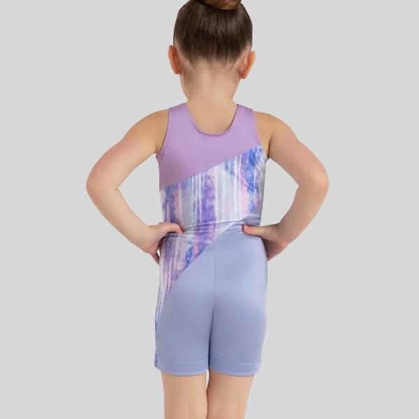 CAPEZIO MERMAID MAGIC SEASHELL GYMNASTIC BIKETARD - CHILD #12111C