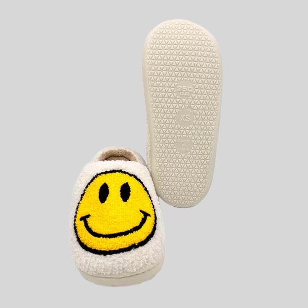 SO DANCA JOYFUL SOLES HAPPY FACE SLIPPERS - #BT50