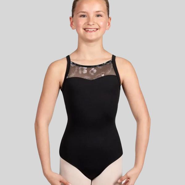 BLOCH LILA FLORAL CAMISOLE LEOTARD - CHILD #CL5237