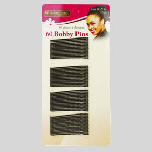 MAGIC GOLD 60 BOBBY PINS (BLACK) - #0116