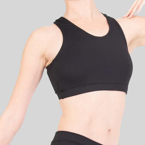 BODY WRAPPERS RACERBACK CROP TOP - CHILD #BWP060