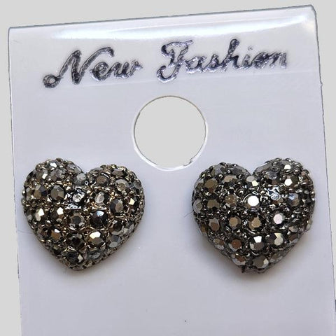YUNIE HEART PIERCED EARRINGS - #E060925E