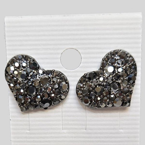 YUNIE LARGE HEART PIERCED EARRINGS - #E090281K