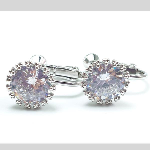 FH2 LARGE & SMALL CRYSTAL EARRINGS, CLIP-ON - #AZ0054-1