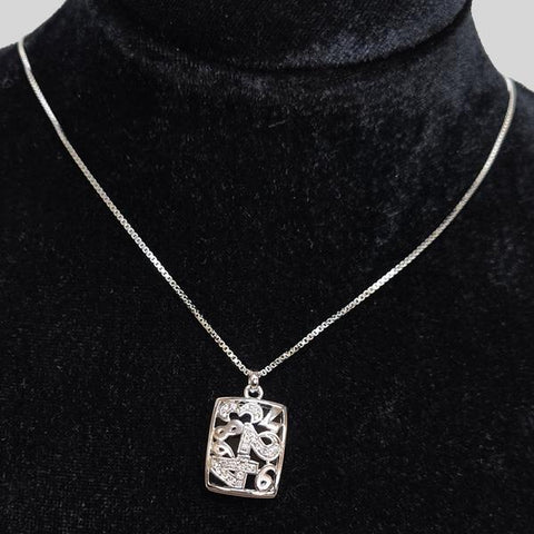YUNIE 45678 DOUBLE PENDANT NECKLACE - #N135148M
