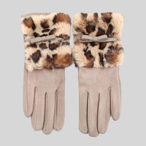 SHINE MARK FAUX FUR GLOVES - #GV100-2